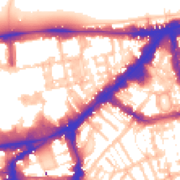 Daytime road noise heatmap for SW7 1EL
