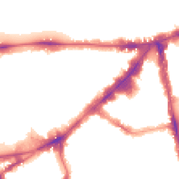 Night-time road noise heatmap for SW7 1ET