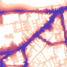 Daytime road noise heatmap for SW7 1EW