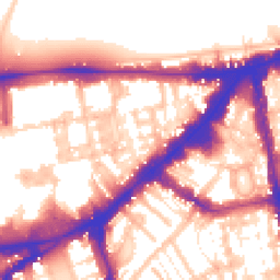 Daytime road noise heatmap for SW7 1HJ