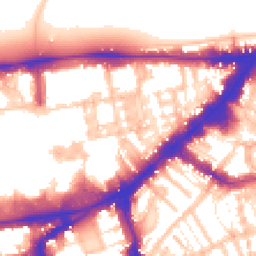 Daytime road noise heatmap for SW7 1JB