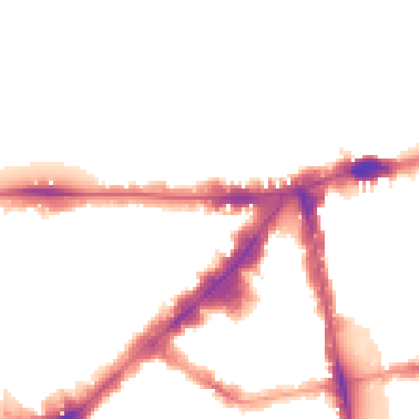 Night-time road noise heatmap for SW7 1RH