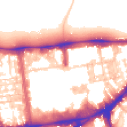 Daytime road noise heatmap for SW7 2BQ