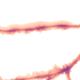 Night-time road noise heatmap for SW7 2BQ