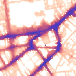 Daytime road noise heatmap for SW7 2HF