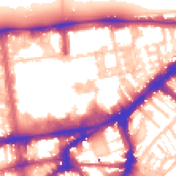 Daytime road noise heatmap for SW7 2PR