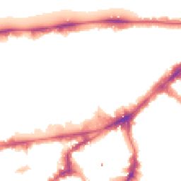 Night-time road noise heatmap for SW7 2PR