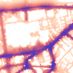 Daytime road noise heatmap for SW7 2PS