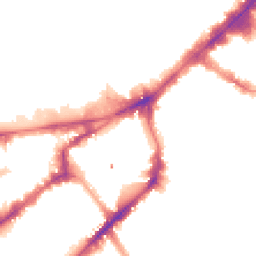 Night-time road noise heatmap for SW7 2SE