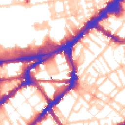 Daytime road noise heatmap for SW7 2SF