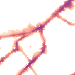 Night-time road noise heatmap for SW7 2SF