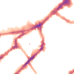 Night-time road noise heatmap for SW7 2SG