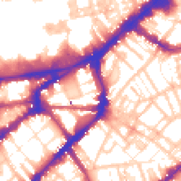 Daytime road noise heatmap for SW7 2TD