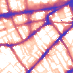 Daytime road noise heatmap for SW7 3AE