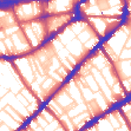 Daytime road noise heatmap for SW7 3AT