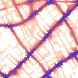 Daytime road noise heatmap for SW7 3BD