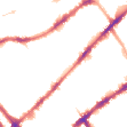 Night-time road noise heatmap for SW7 3BG