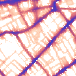 Daytime road noise heatmap for SW7 3BT