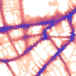 Daytime road noise heatmap for SW7 3EX