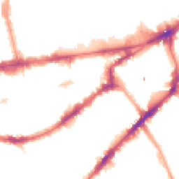 Night-time road noise heatmap for SW7 3HG
