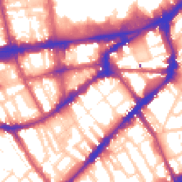 Daytime road noise heatmap for SW7 3JW