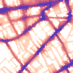 Daytime road noise heatmap for SW7 3LX