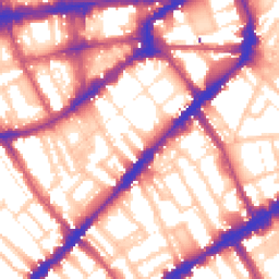 Daytime road noise heatmap for SW7 3LZ
