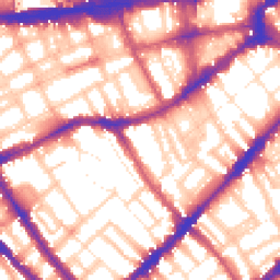 Daytime road noise heatmap for SW7 3RG