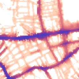 Daytime road noise heatmap for SW7 4LL