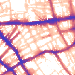 Daytime road noise heatmap for SW7 4LX