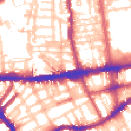 Daytime road noise heatmap for SW7 4RP