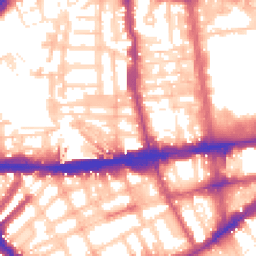 Daytime road noise heatmap for SW7 4SB