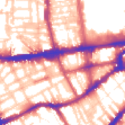 Daytime road noise heatmap for SW7 4SS