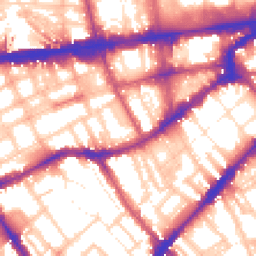 Daytime road noise heatmap for SW7 4TT