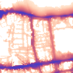 Daytime road noise heatmap for SW7 5PJ