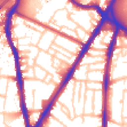 Daytime road noise heatmap for SW8 1AA