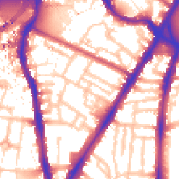 Daytime road noise heatmap for SW8 1AB