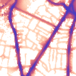 Daytime road noise heatmap for SW8 1AE