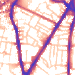 Daytime road noise heatmap for SW8 1AF