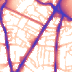 Daytime road noise heatmap for SW8 1AL