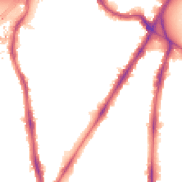 Night-time road noise heatmap for SW8 1AN