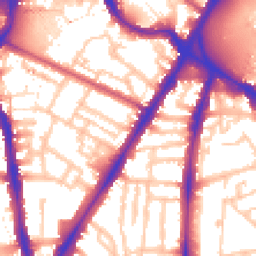 Daytime road noise heatmap for SW8 1AP