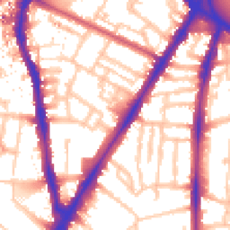 Daytime road noise heatmap for SW8 1AQ