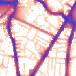 Daytime road noise heatmap for SW8 1AT