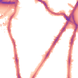 Night-time road noise heatmap for SW8 1AT