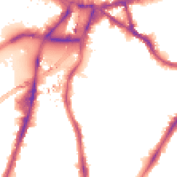 Night-time road noise heatmap for SW8 1AW