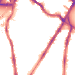 Night-time road noise heatmap for SW8 1AX