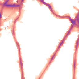 Night-time road noise heatmap for SW8 1AY