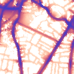 Daytime road noise heatmap for SW8 1BA