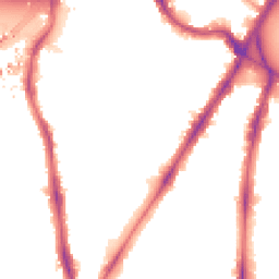 Night-time road noise heatmap for SW8 1BB